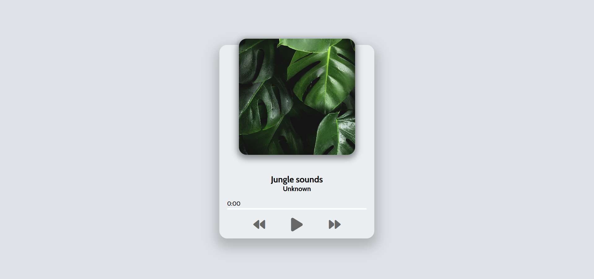 Music Player application screenshot